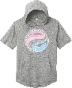 Tri-Blend Wicking Short Sleeve Hoodie
