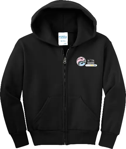Youth Core Fleece Full-Zip Hooded Sweatshirt 